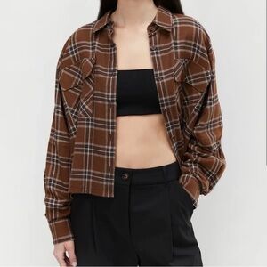 Oak + Fort Cropped Flannel